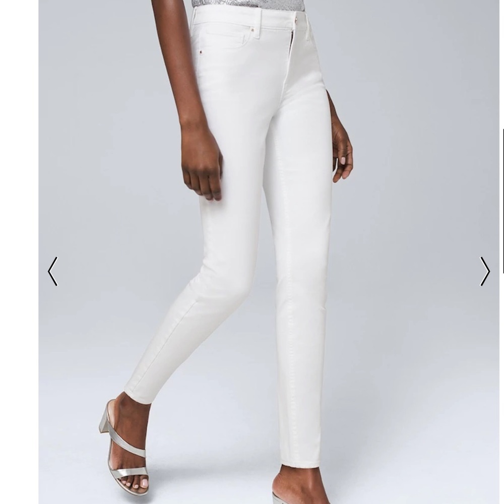 WHBM petite white jeans